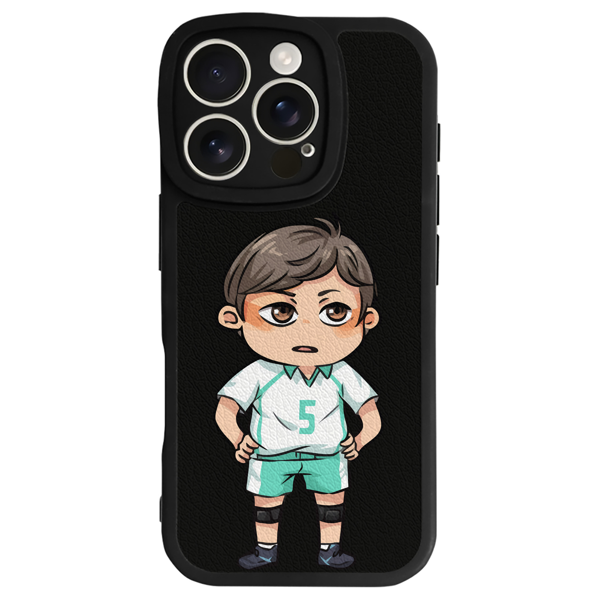 （画像用） ハイキュー!! Haikyu!! 【iPhone 16シリーズ対応】シリコンスマホケース（レザー調） 材質：シリコン
